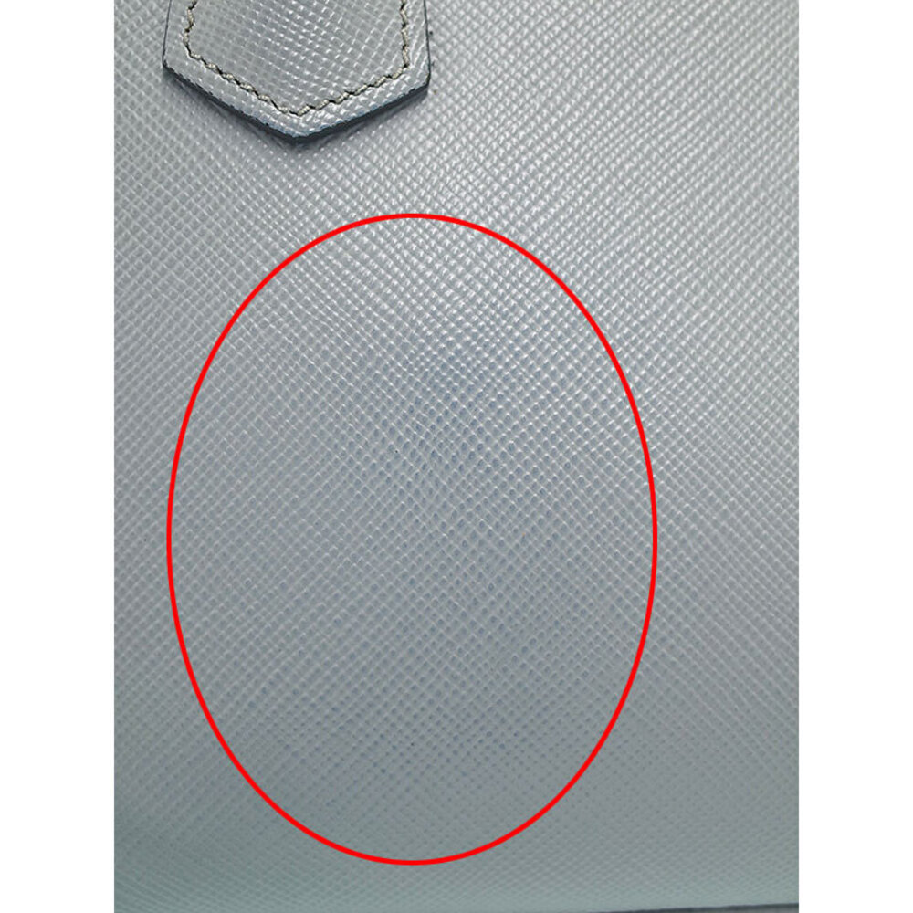 Prada Double Saffiano leather tote bag top handles Blue - Picture 4 of 9